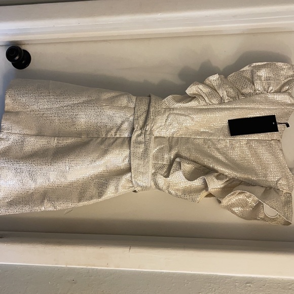 DO+BE metallic gold/silver dress, NWT - Picture 2 of 5